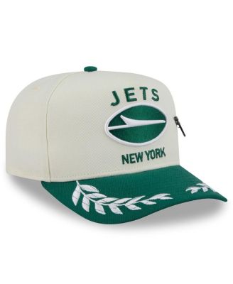 Men's Cream/Green New York Jets 2025 NFL Draft A-Frame 59FIFTY Fitted Hat