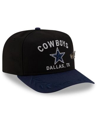 Men's Black/Navy Dallas Cowboys 2025 NFL Draft On Stage A-Frame 59FIFTY Fitted Hat