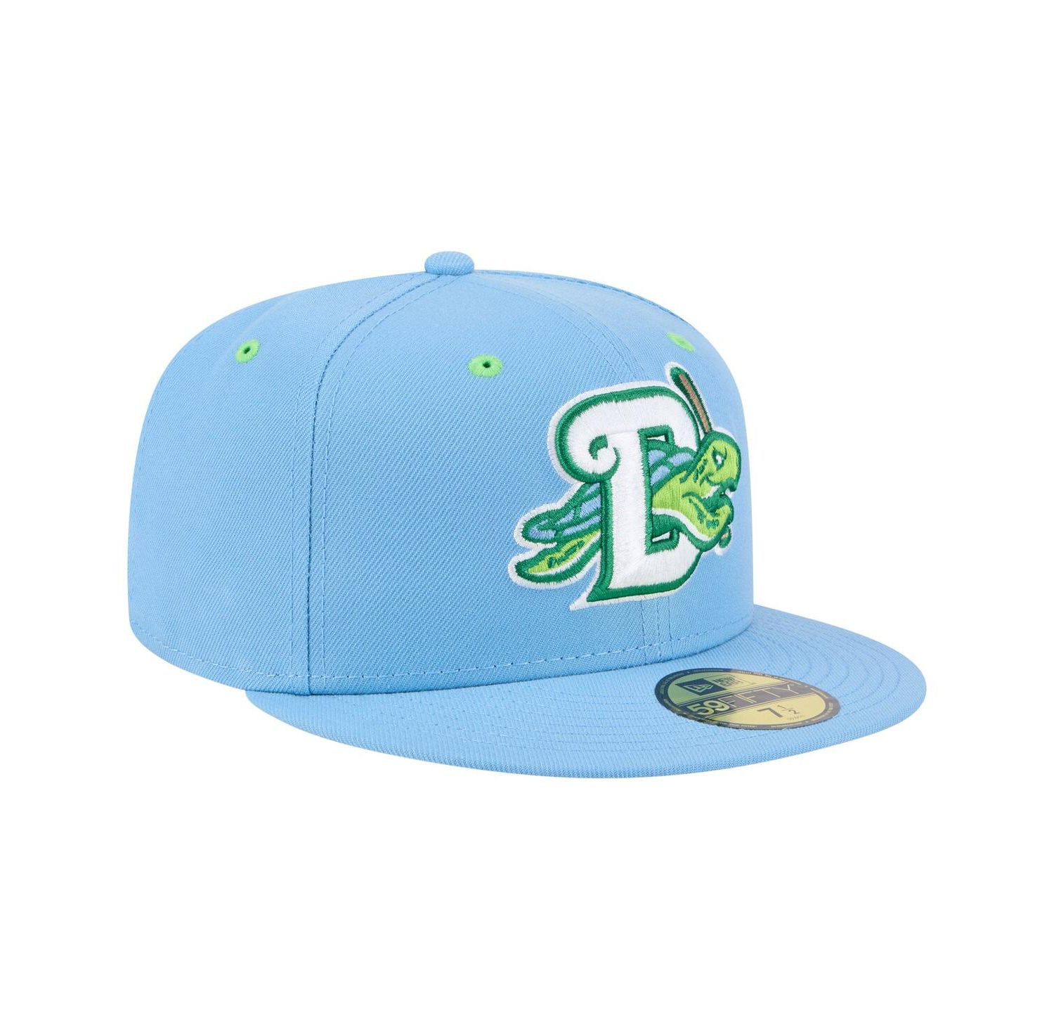 Men's Light Blue Daytona Tortugas Authentic Collection 59FIFTY Fitted Hat