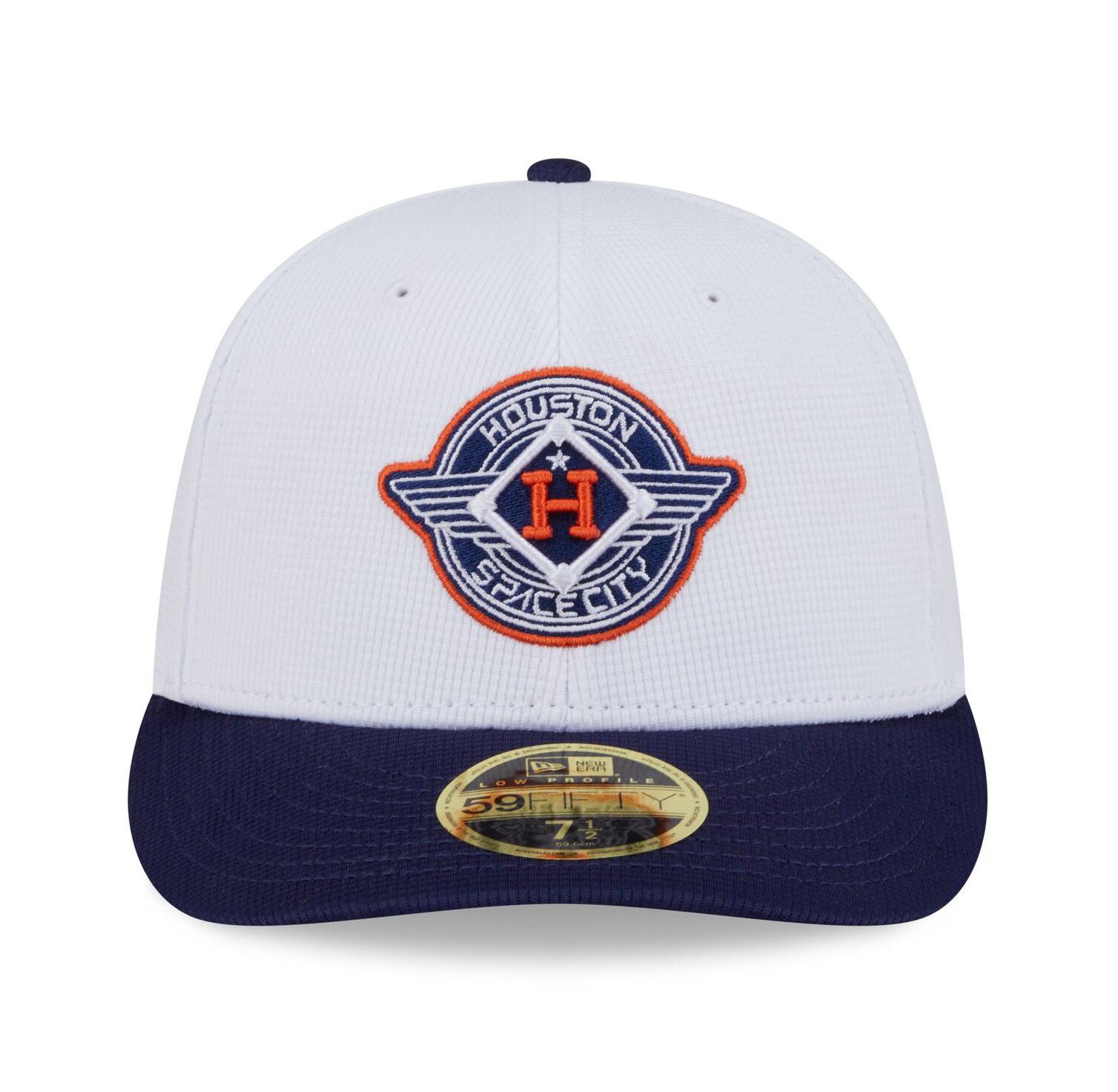 Men's White/Navy Houston Astros 2025 City Connect Batting Practice Low Profile 59FIFTY Fitted Hat