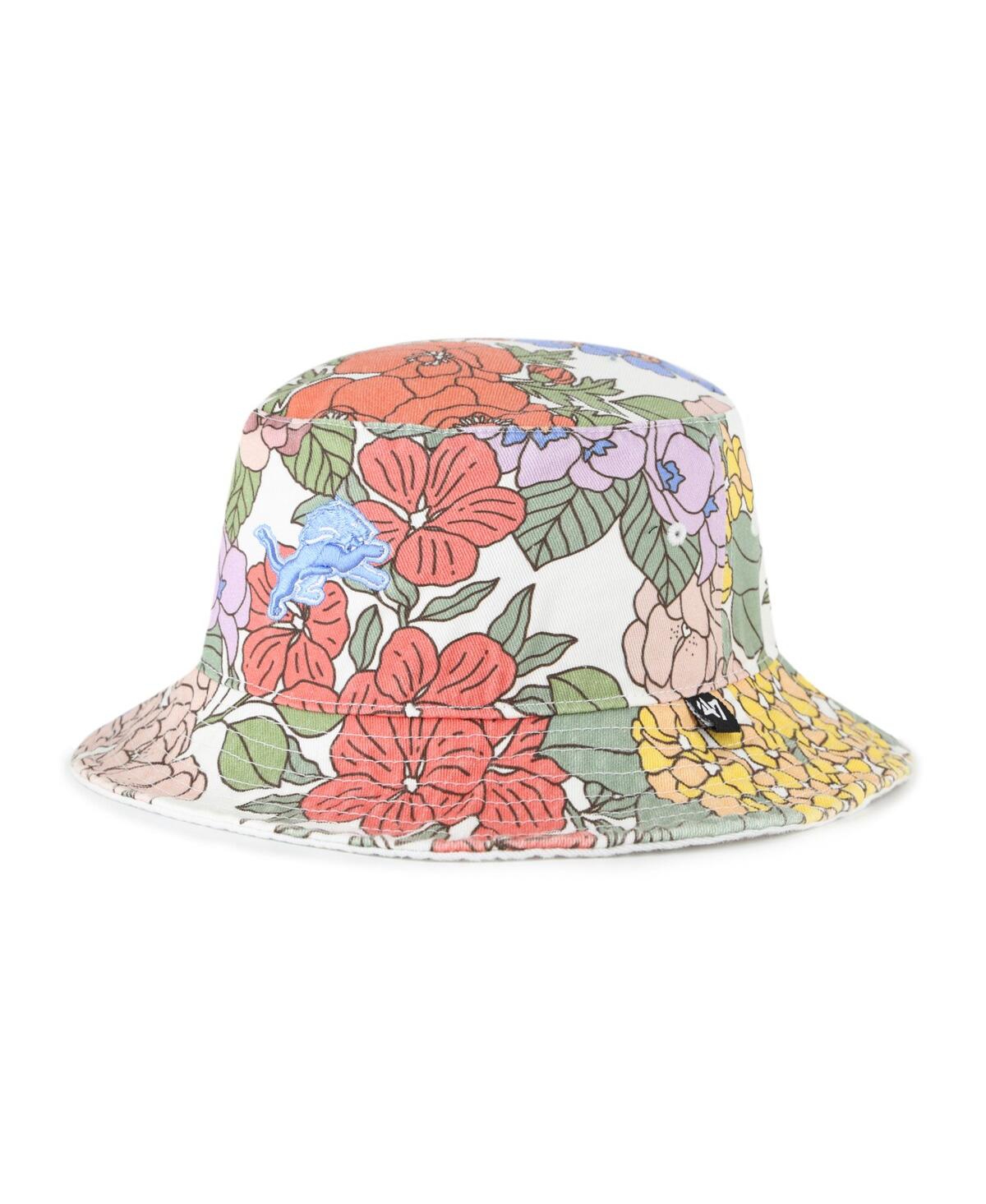 47 Brand Women's White Detroit Lions Florentina Bucket Hat