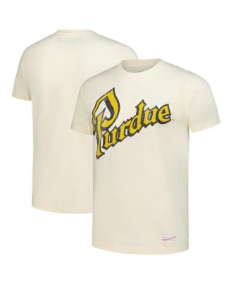 Mitchell & Ness - Men's Cream Purdue Boilermakers Vintage Tone T-Shirt