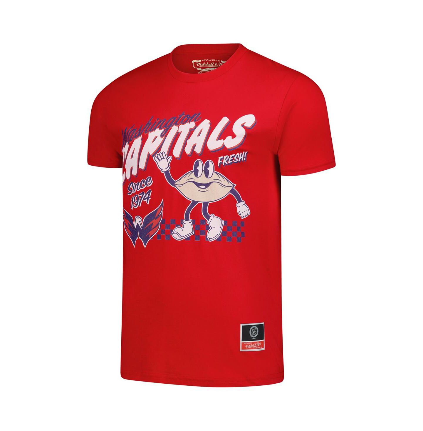 Мужская футболка Mitchell & Ness Red Washington Capitals Local Food — фото 2