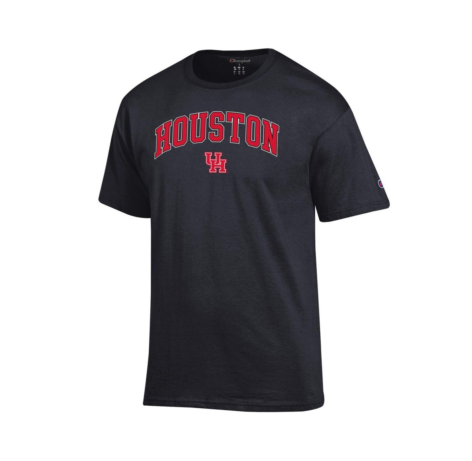 Men's Red Houston Cougars Arch Over Logo T-Shirt