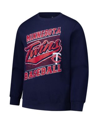 Men's Navy Minnesota Twins Lightweight Crew Sweatshirt