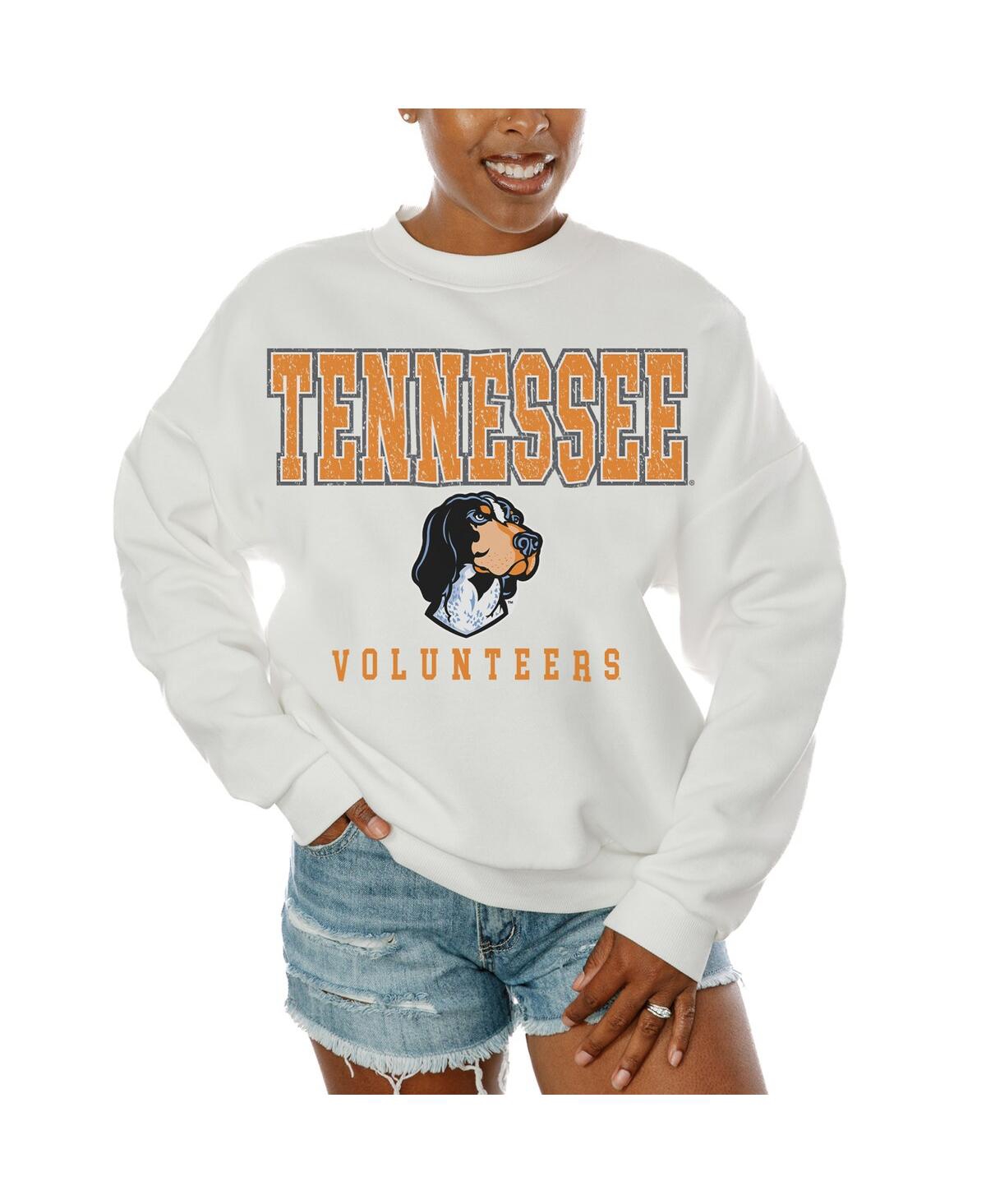 Women's White Tennessee Volunteers Freestyle Fleece Pullover Sweatshirt - White