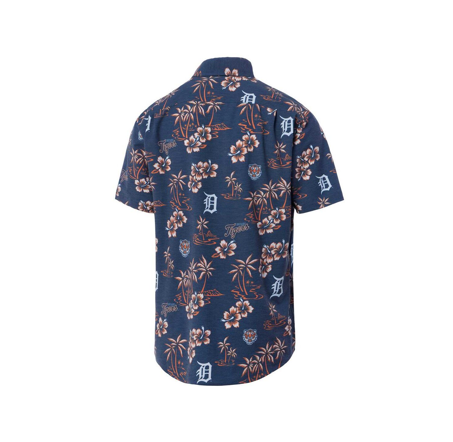 Men's Navy Detroit Tigers Kekai Button-Down Shirt