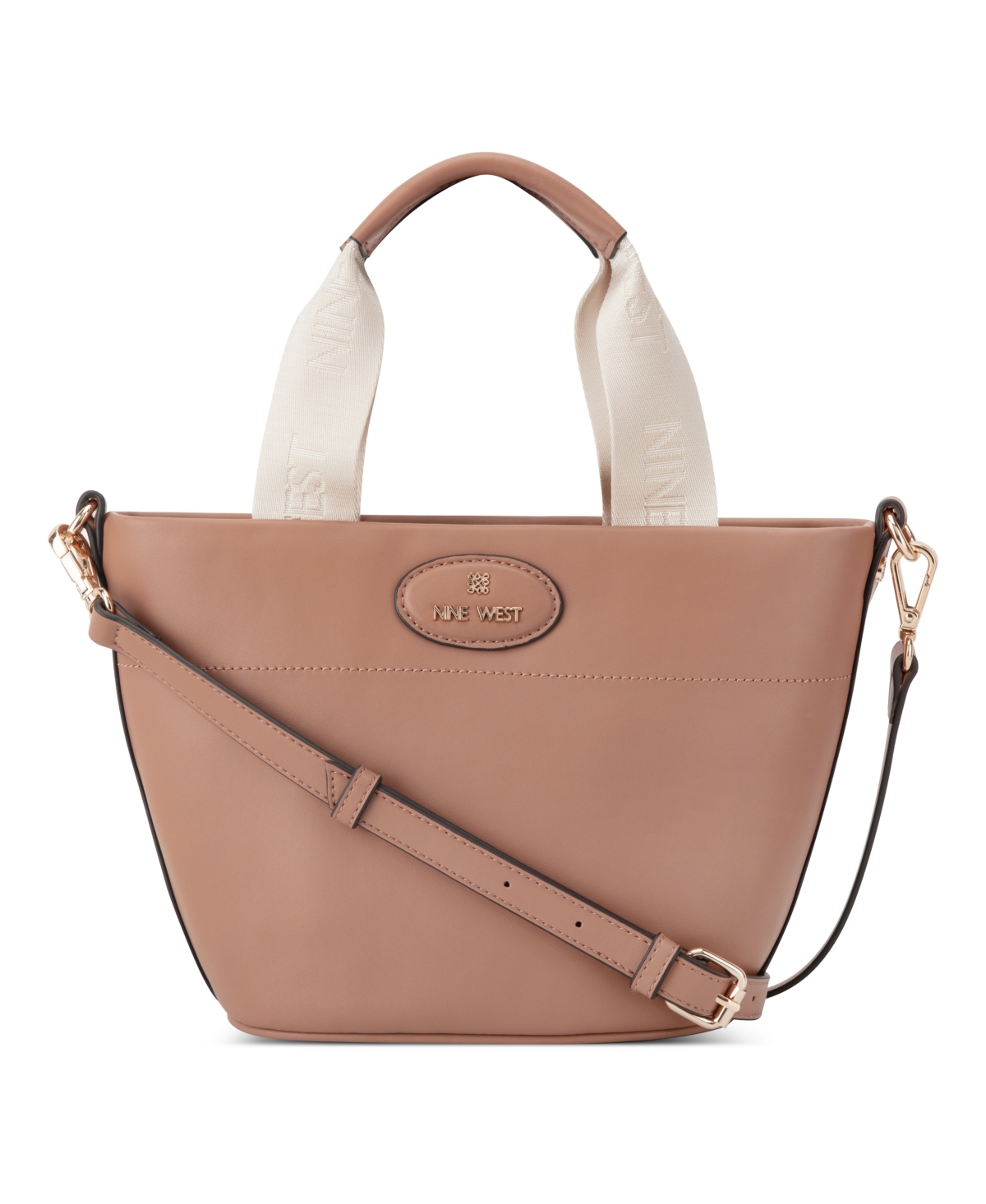 Shop Nine West Pyper Mini Crossbody Tote Bag In Clay