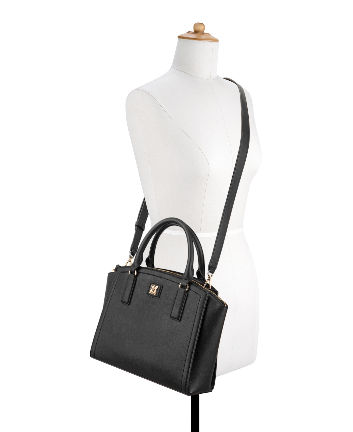 Nine West Coen Medium Satchel Bag In Black