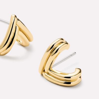 Gold Stud Earrings - Karessa