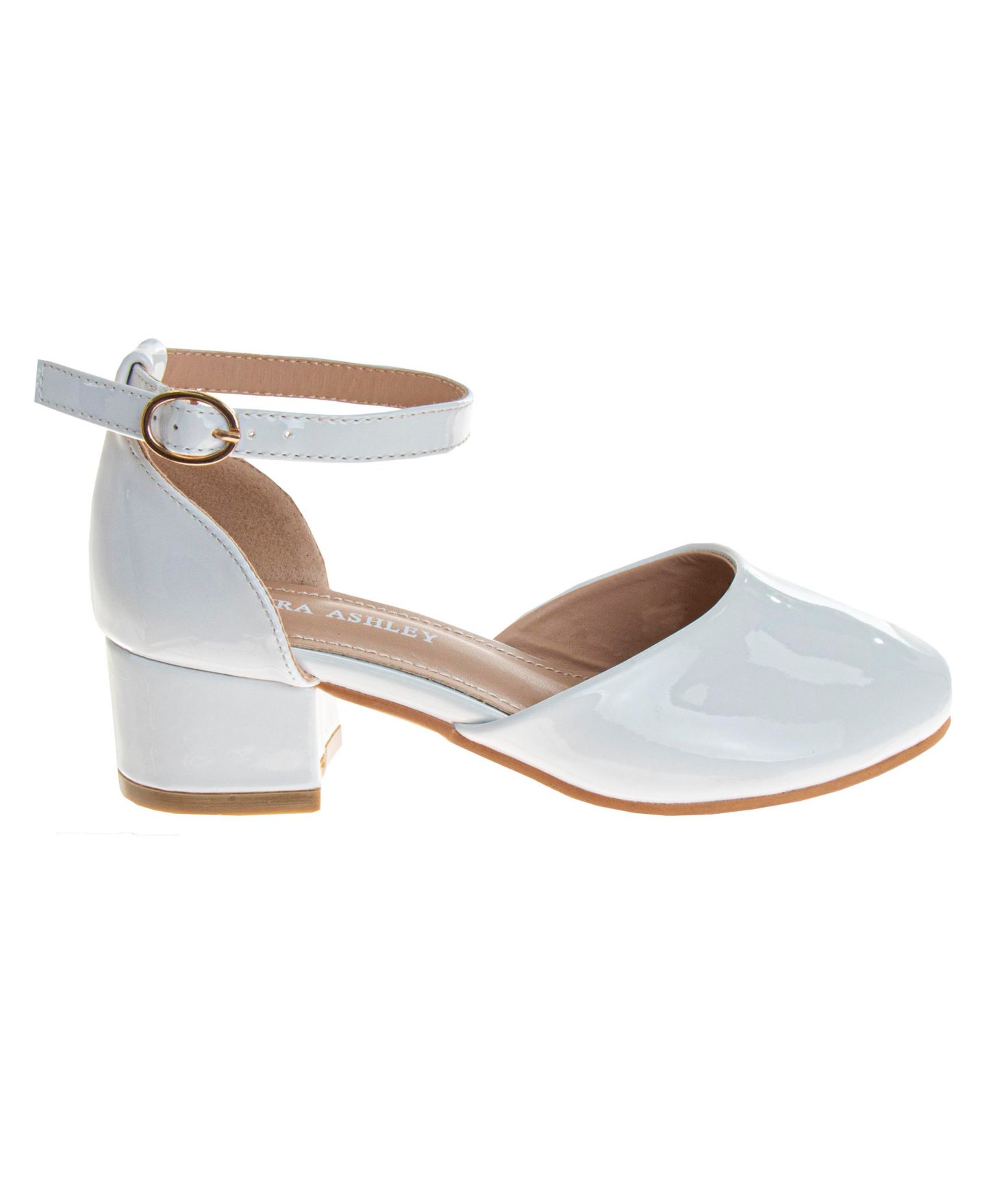 Туфли Laura Ashley Low Heeled Dress Shoes для девочек, цвет: Белый лаковый — фото 3