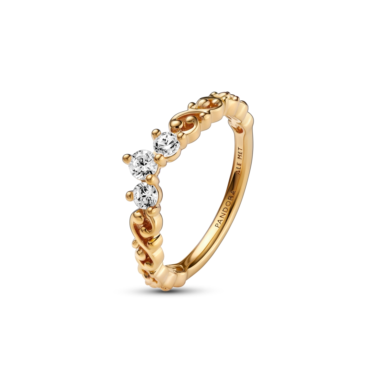 Pandora Gold-plated Disney Beauty And Beast Rose Ring In Gold
