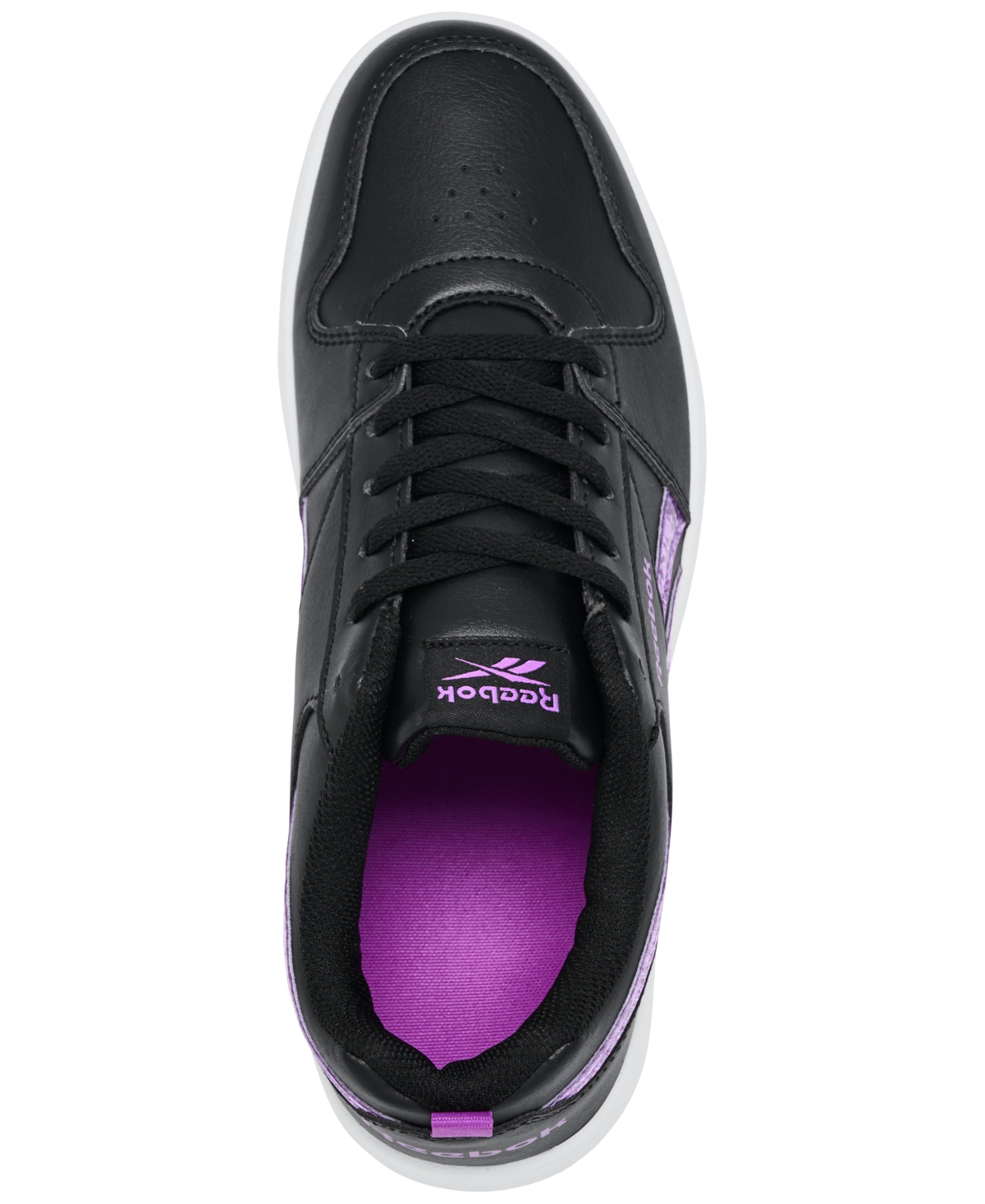 Reebok Girls Royal Prime 2.0 Casual Sneakers From Finish Line In Black,purple,white