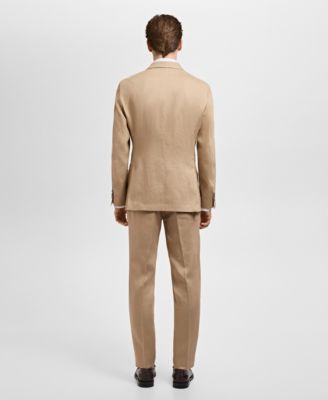 Men's Linen Slim-Fit Suit Blazer