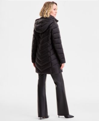 Women's Hooded Packable Puffer Coat, Exclusively at Macy's, P/XSS-XXL