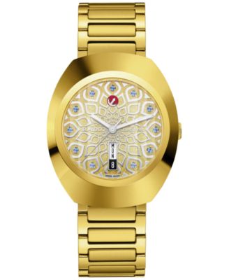 Unisex Swiss Automatic DiaStar Original Gold PVD Stainless Steel Bracelet Watch 38mm