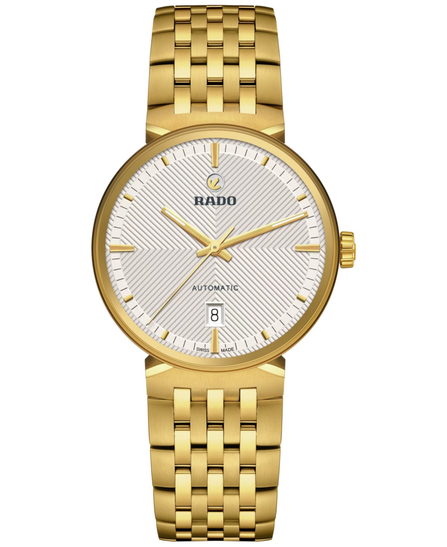 Часы Rado Unisex Swiss Automatic Florence Gold PVD Stainless Steel Bracelet Watch 39mm — фото 1
