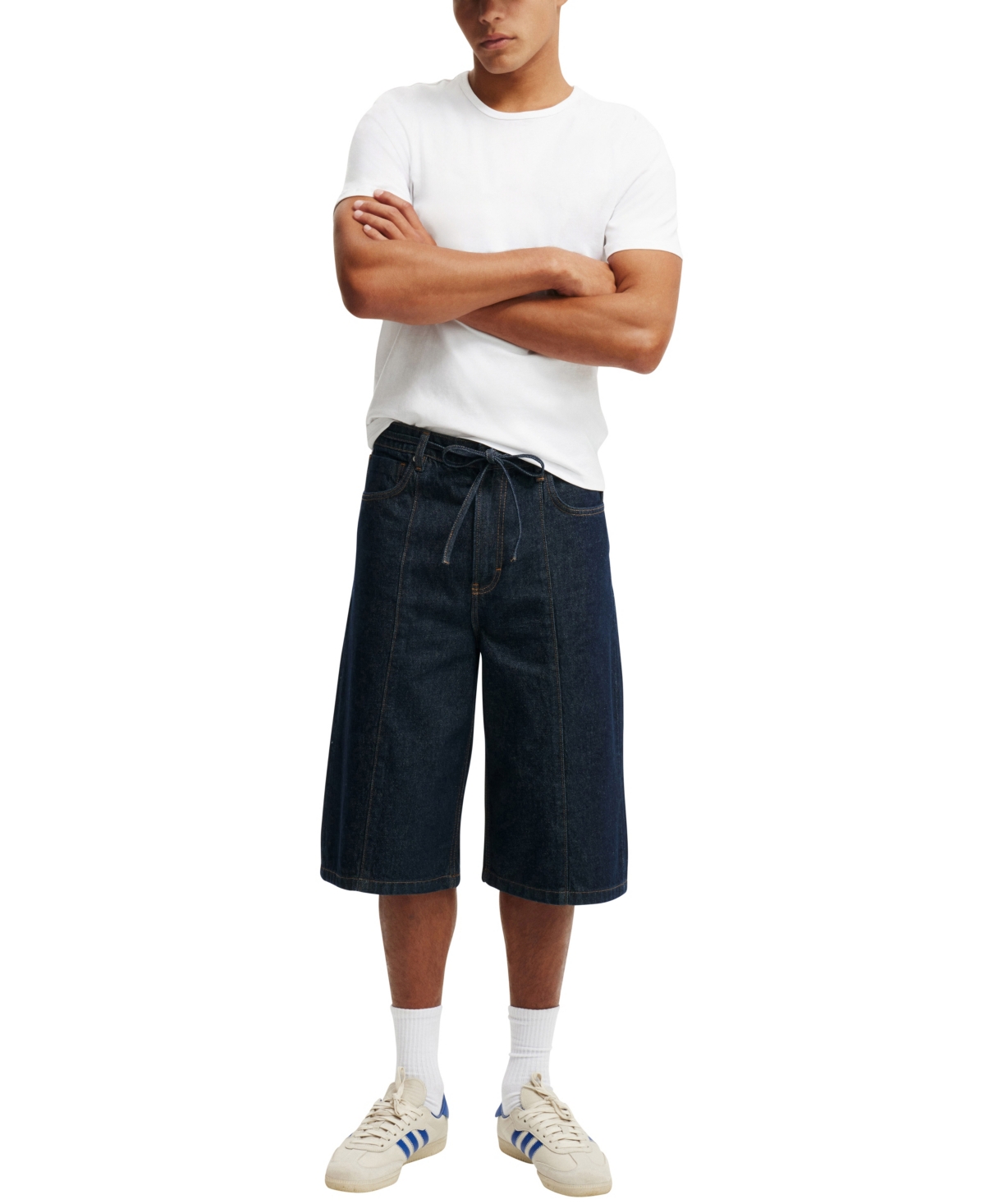 COTTON ON MEN'S SUPER BAGGY JEAN SHORTS 