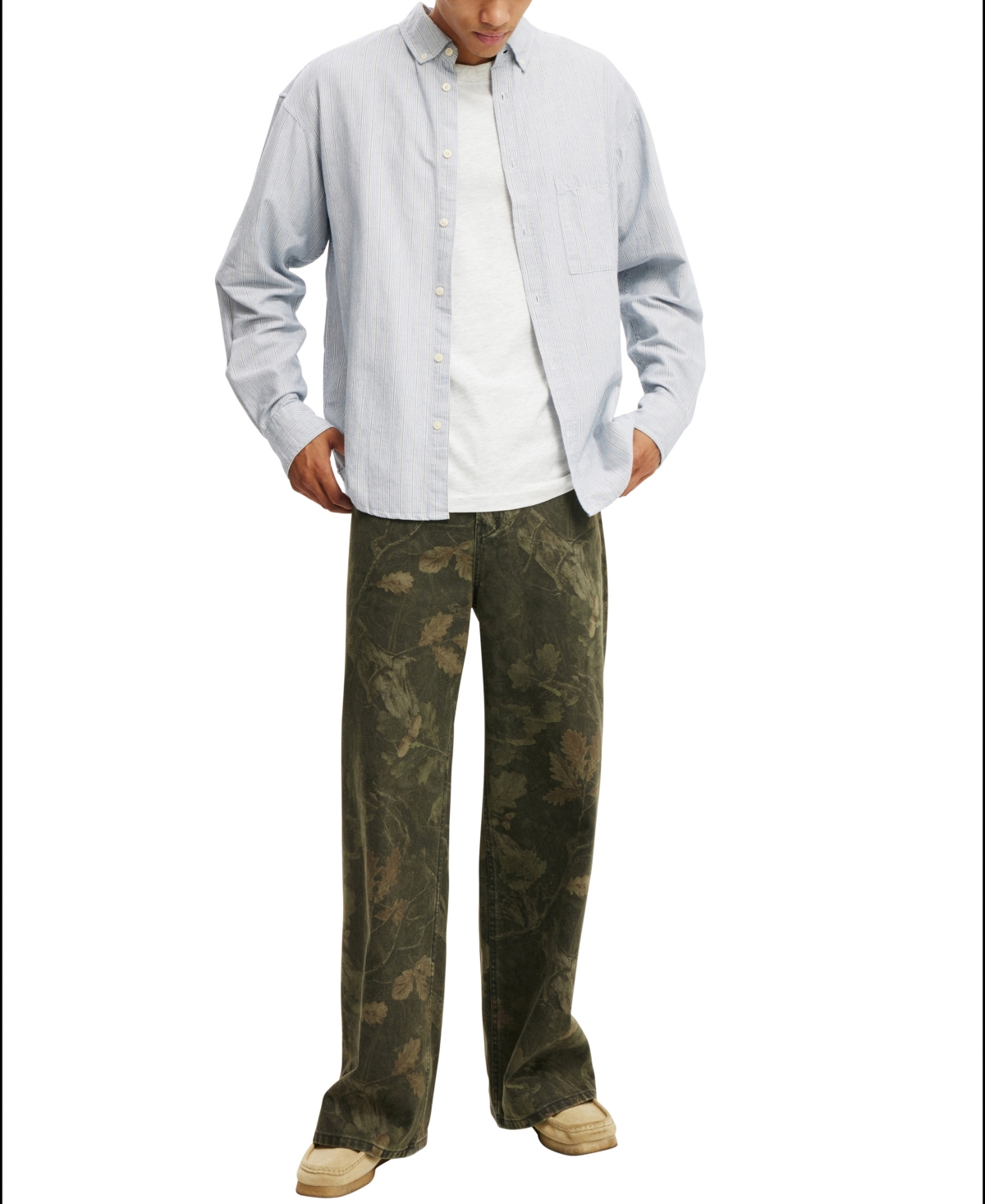 Shop Cotton On Men's Loose Fit T-shirt In White Marle