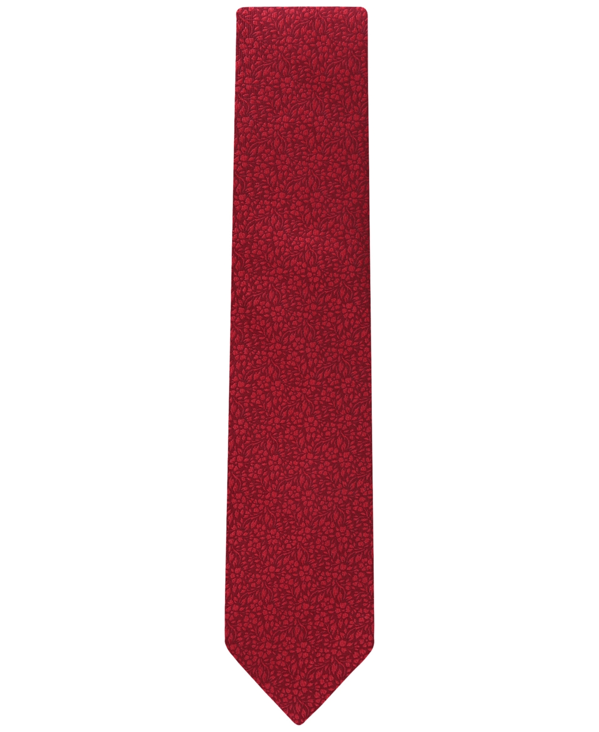 Tommy Hilfiger Men's Porto Tonal Floral Tie In Red