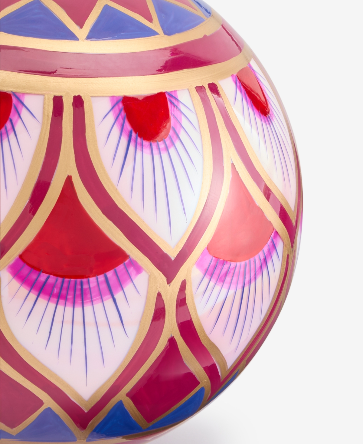 Holiday Lane Berry Tones Deco Design Ball Ornament, Macy's Exclusive