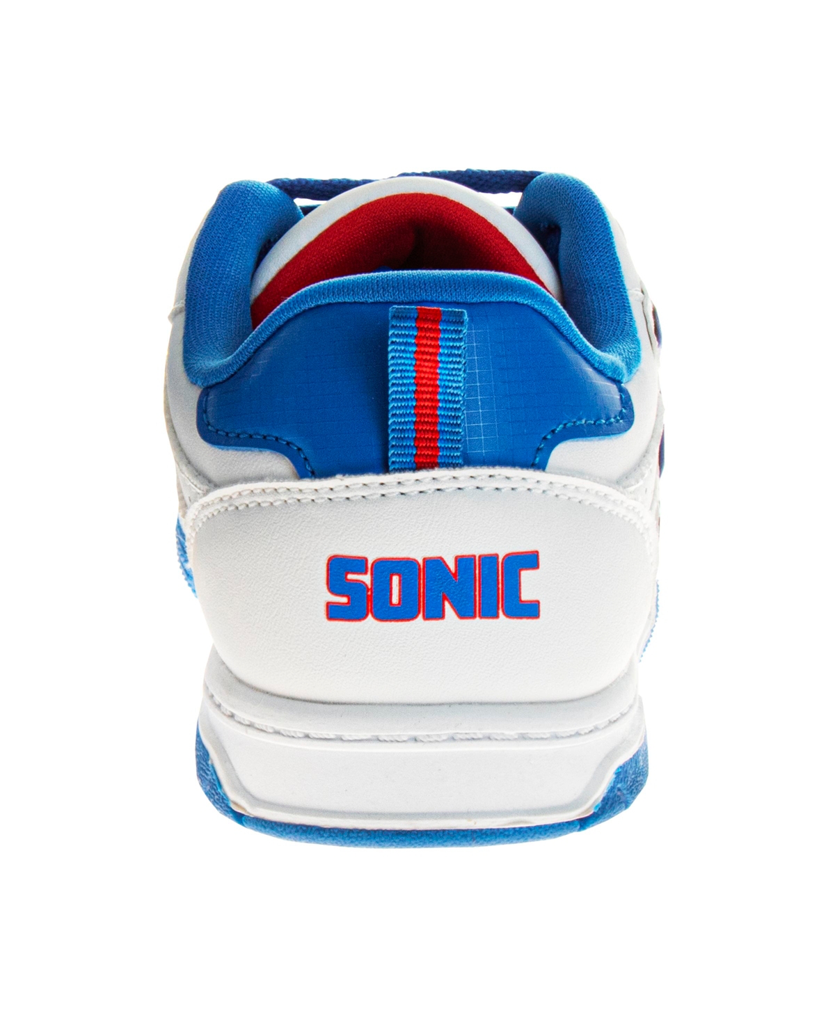 Sonic The Hedgehog Little Boys Lace Up Sneakers In White,blue