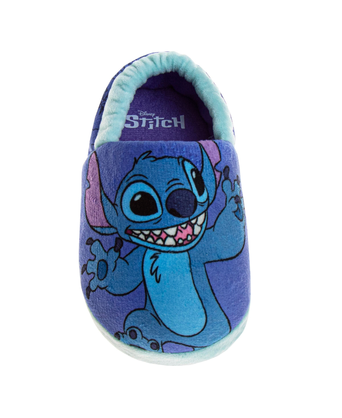Disney Toddler Boys And Toddler Girls Lilo Stitch Dual Sizes Slippers In Purple,blue