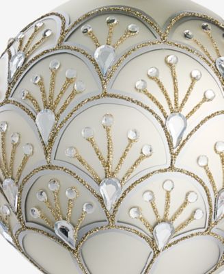 Gilded Glamour Gold Pattern Ball Ornament, Macy's Exclusive