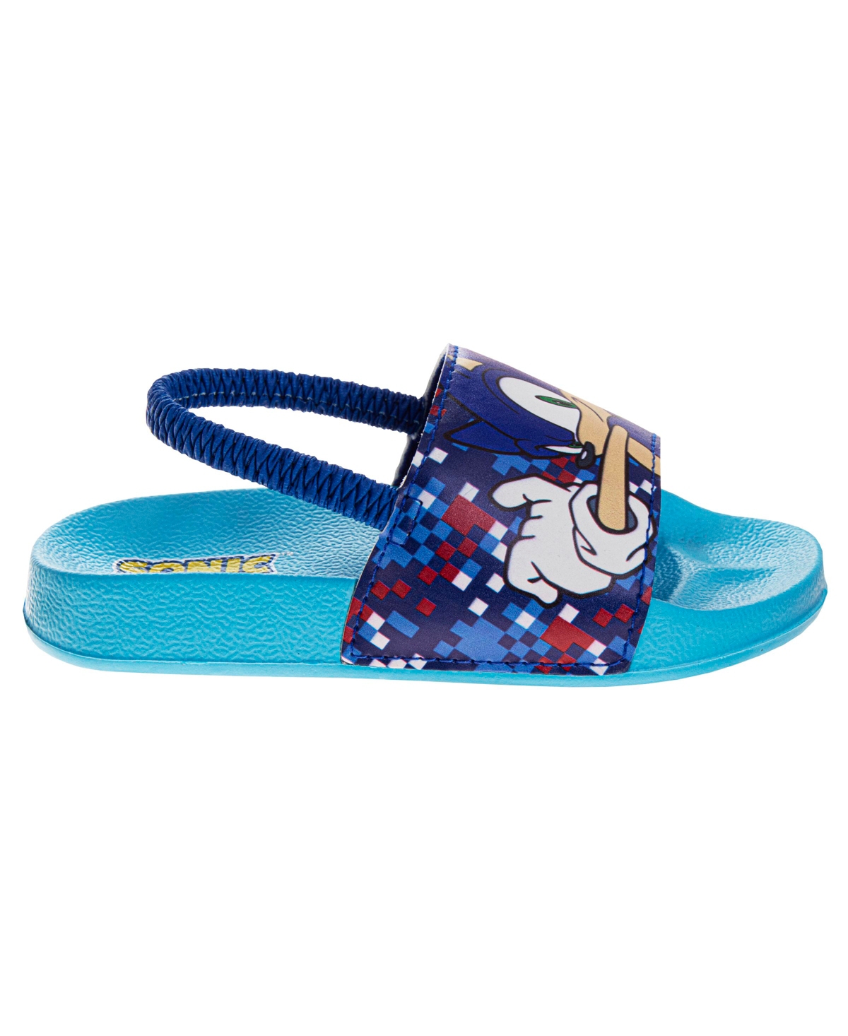 Sonic The Hedgehog Toddler Boys Dual Sizes Slides In Blue