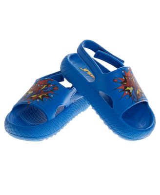 Toddler Boys Marvel Hook and Loop Backstrap Slides