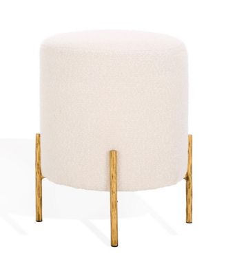 Jessa Round Boucle Ottoman