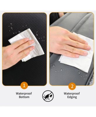 Giant Orthopedic Dog Bed w/Waterproof & LeatherTrim for Pets