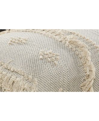 Accent Bench with Legs and Abstract Stripe Dot Upholstery for Living Room