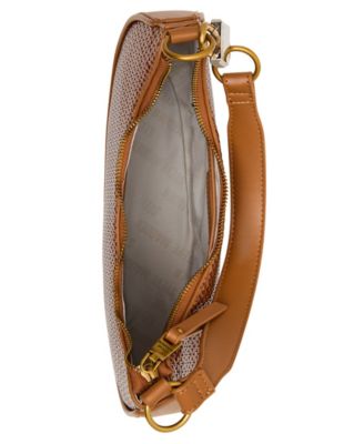 Lohan-W Embossed Woven Small Hobo Bag