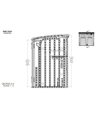BMS2500 53 x 31.5 x 45.5&amp;quot; Horizontal Resin Outdoor Storage Shed w/ Floor
