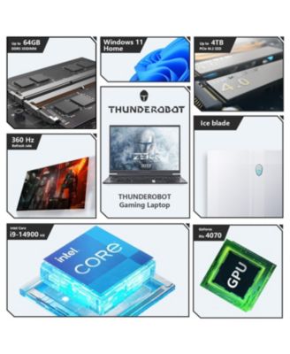 Zero 16 i9 RTX 4070 Gaming Laptop, 16" WQXGA 360Hz 2.5K Dislpay, 14th Gen Intel Core i9-14900HX, GeForce RTX 4070, 32GB DDR5 RAM, 1TB SSD, RGB Backlit KB, Wi-Fi 6, Win 11 Home, White