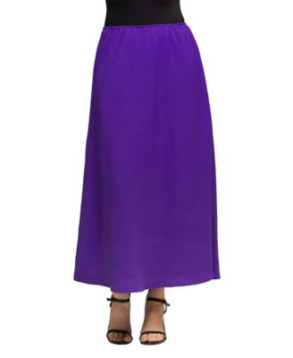 Women's Elastic Waist A Line Maxi Skirt