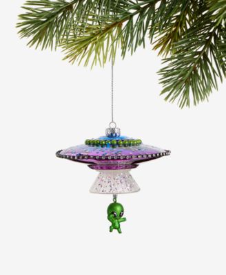Holiday Lane - Eclectic Charm Glass UFO Ornament