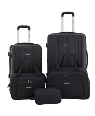 5-Piece Velocity Expandable Rolling Hardside Luggage Set