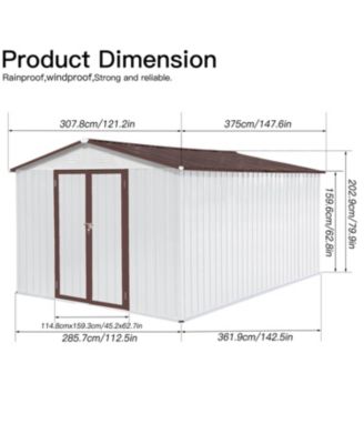 Metal garden sheds outdoor storage sheds