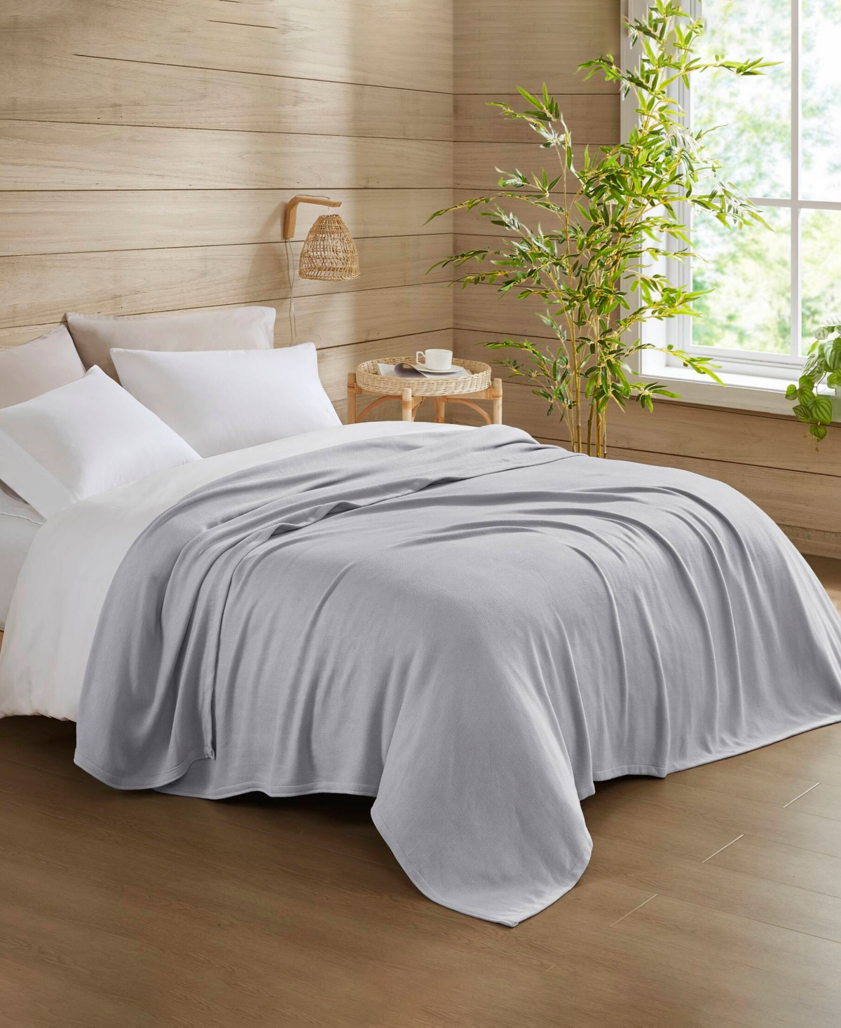 Madison Park Lightweight Breathable Blanket, King In Gray