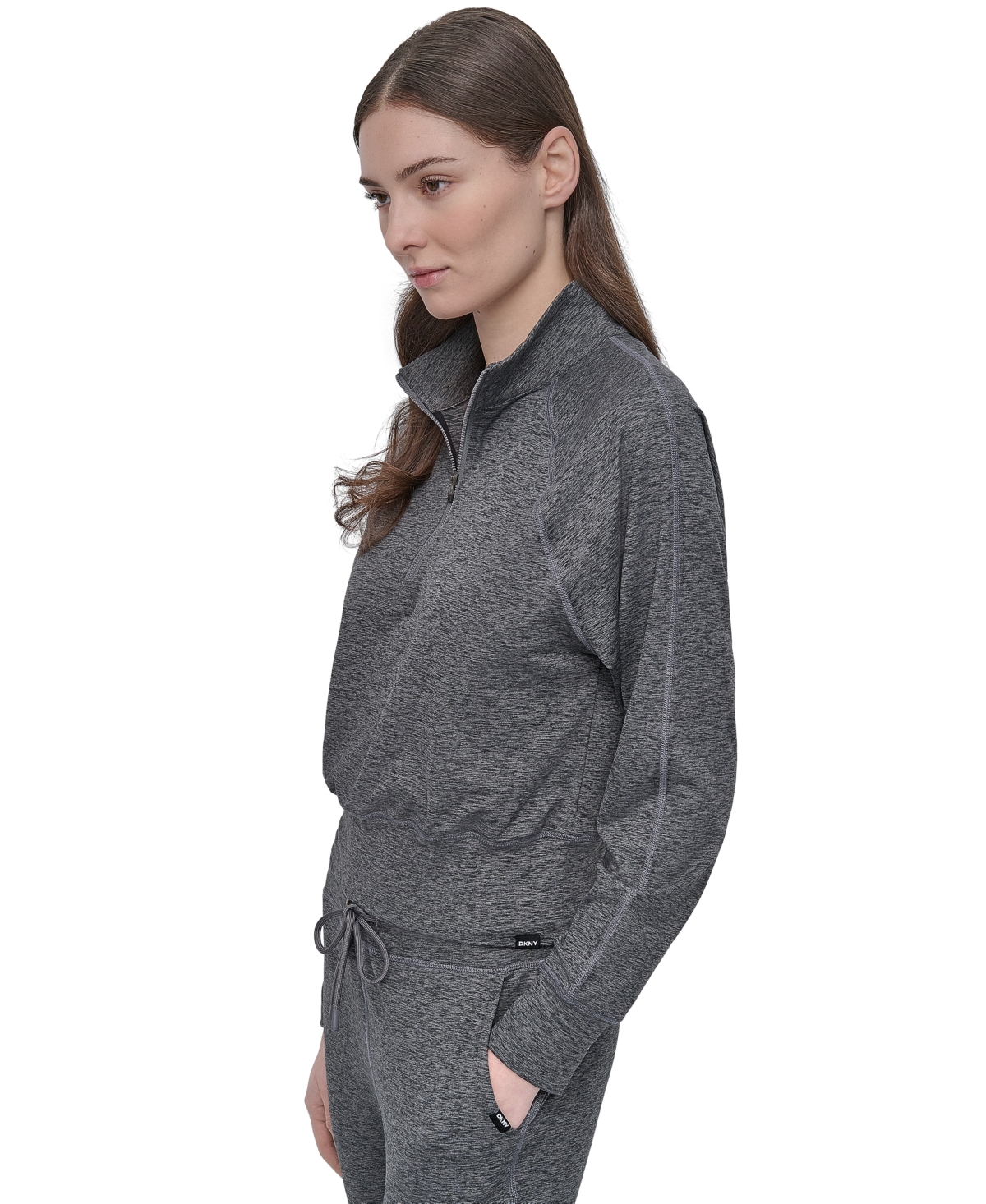 Dkny Space Dye Half Zip Sweatshirt