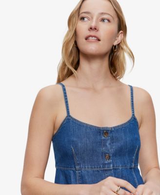 Women's Sweetheart Neck Wilder Denim Dress