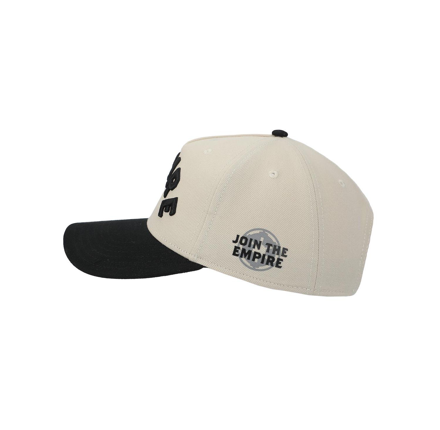 Men's Empire White and Black A-Frame Snapback Hat
