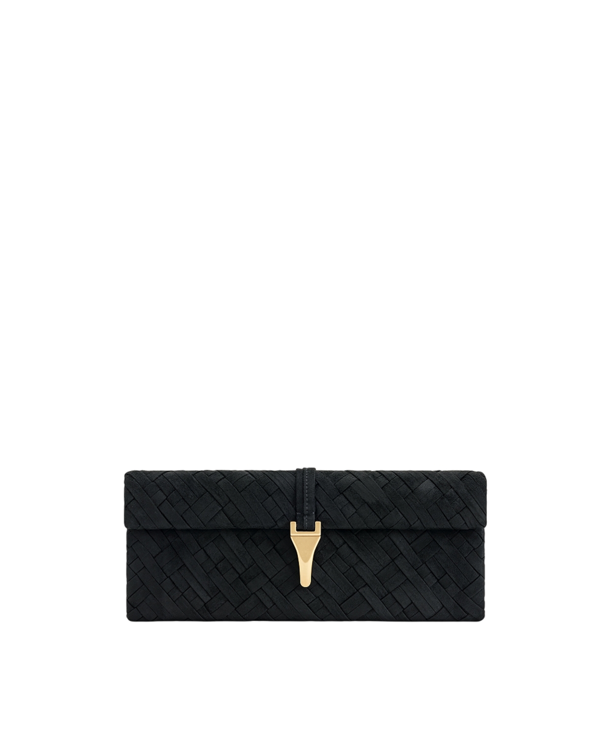 Women's Zaria Woven Clutch - Black