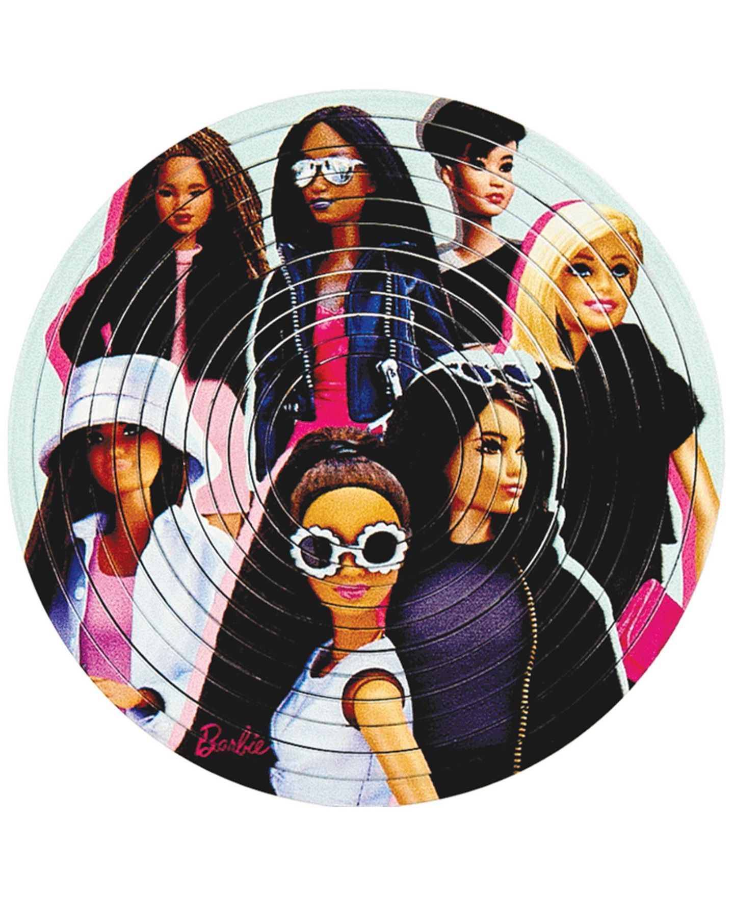 Детские игрушки Spinflip Barbie Fashionista Double-Sided 12-Ring Spin Flip Puzzle, Ages 8+ — фото 5