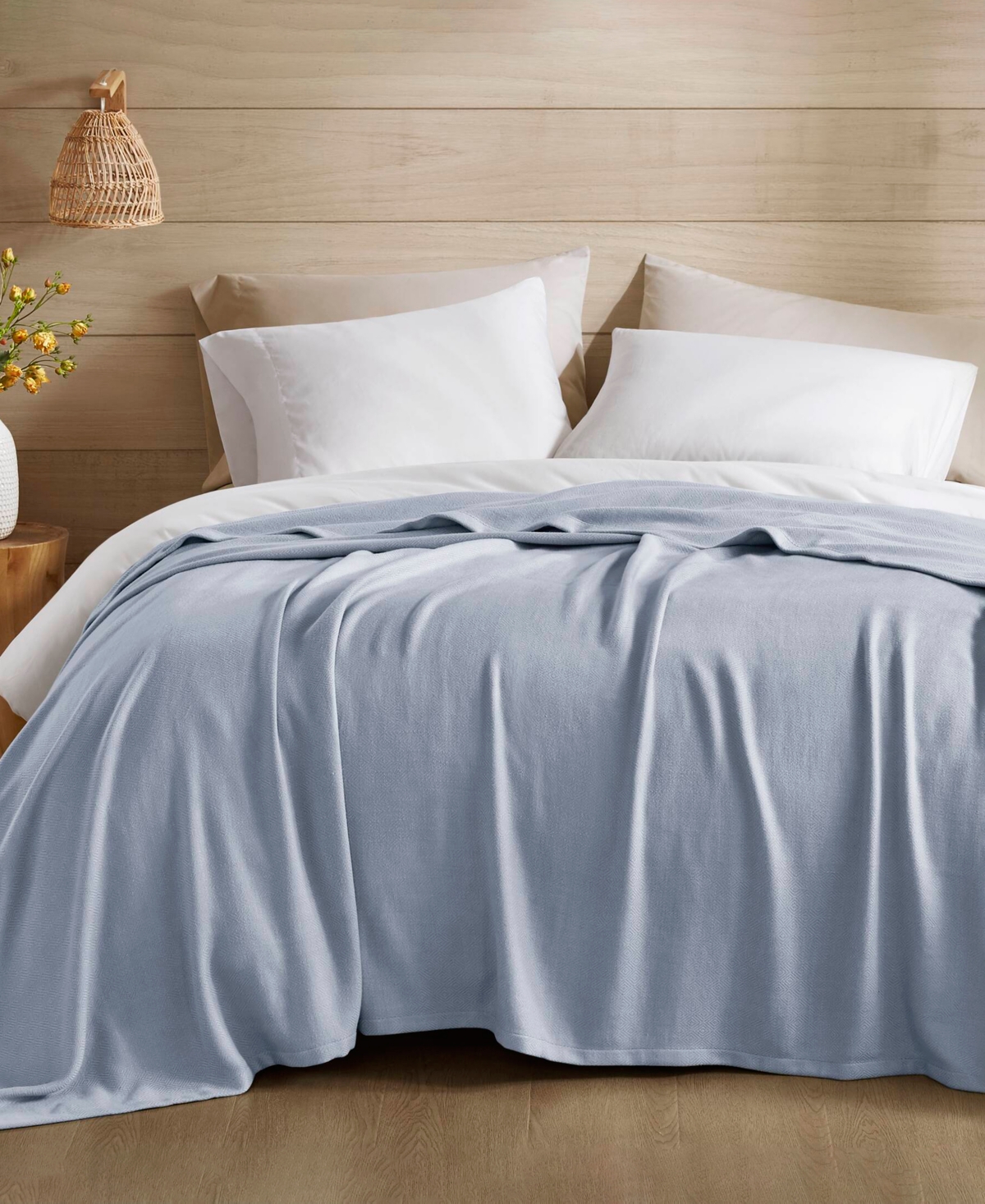 Madison Park Lightweight Breathable Blanket, Twin In Blue