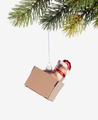 Pets Cat in Box Ornament, Macy's Exclusive