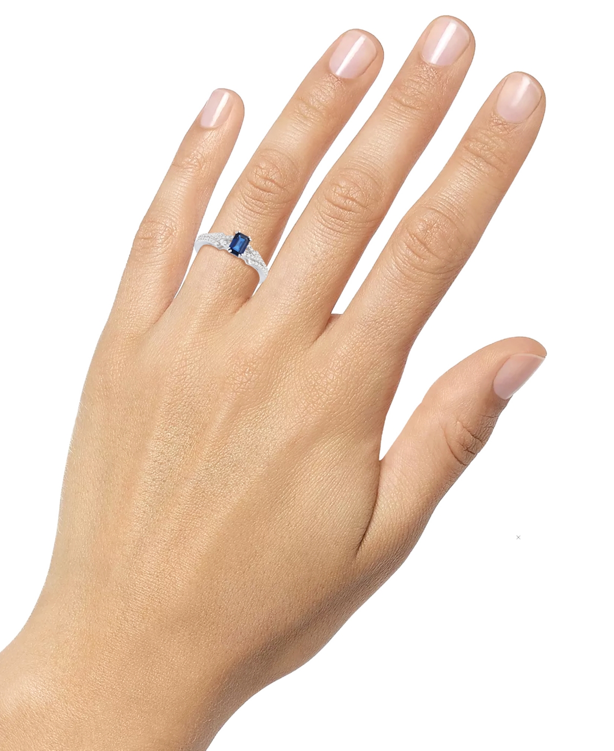 Macy's Emerald (5/8 Ct. T.w.) & Diamond (1/4 Ct. T.w.) Ring In 14k Gold (also In Ruby & Sapphire)