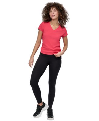 Sport Women's Crewneck Short-Sleeve Side-Ruched Top